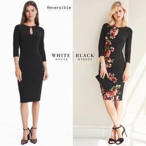 Whbm Reversible Dress Black With Red 